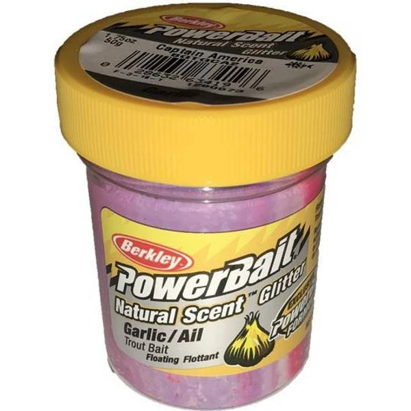 Berkley Natural Scent Trout Bait Garlic Captain Amercia 50g 3 Berkley Natural Scent Trout Bait Garlic Captain Amercia 50g