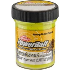 Berkley PowerBait Natural Scent Glitter Trout Bait Dough Aniseed Scent Sunshine Yellow Aniseed Scent/Sunshine Yellow