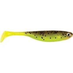 Berkley Sneak Shad 5cm (6-pack) Brown/Chartreuse
