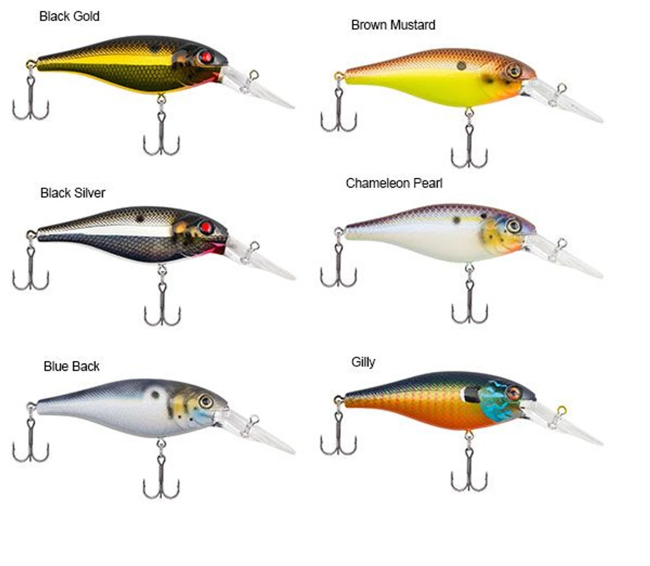 Berkley Bad Shad Crankbait Lures 4 Berkley Bad Shad Crankbait Lures - Image 2
