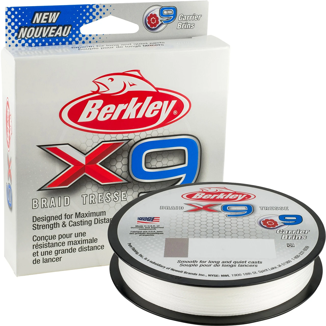Berkley X9 Braided Line - Crystal 3 Berkley X9 Braided Line - Crystal